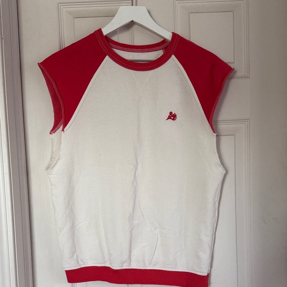 BDG Red and White Top